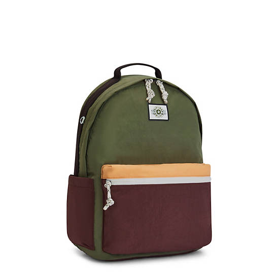 Kipling Damien Large Backpack Laptopväska Olivgröna | SE 1581EB